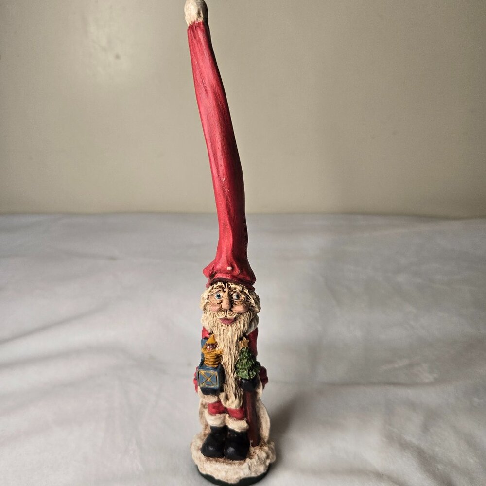 Vtg 1992 Wood World Gnome Santa